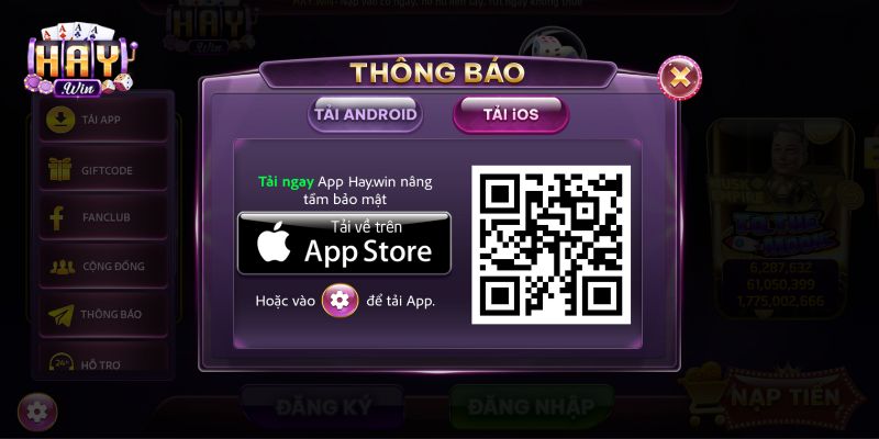 HAYWIN 10 Các bước tải APP HAYWIN